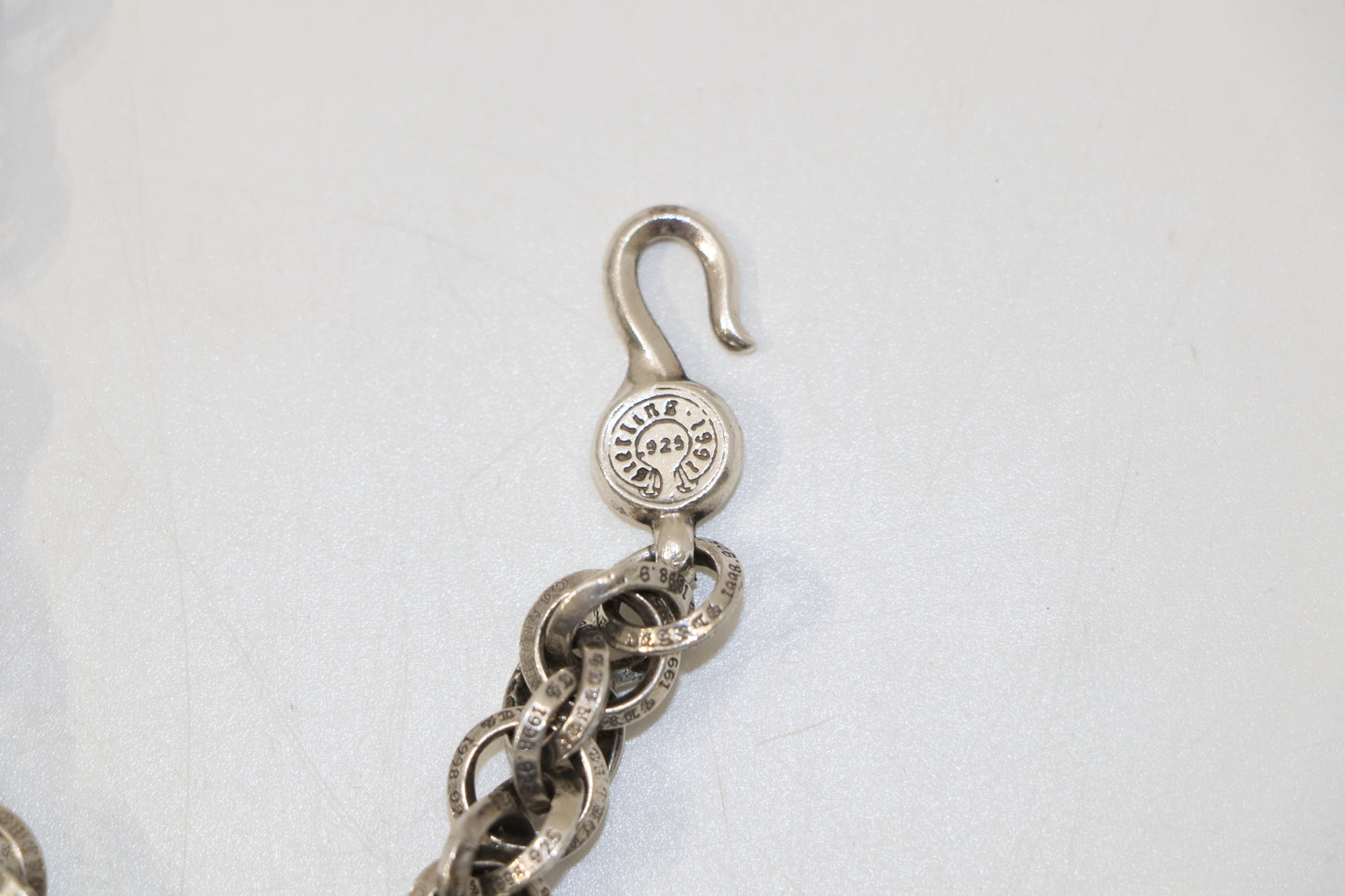 Chrome Hearts Double B Ring Necklace 22” Sterling Silver | AVNTGRDNY NYC