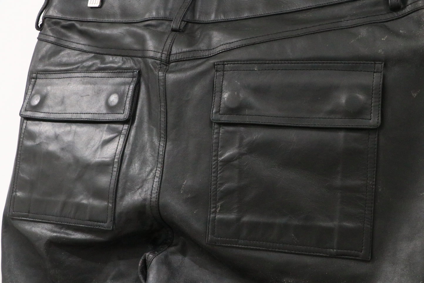 Rick Owens Hollywood Leather Pants Size 54 Black Lamb Leather | AVNTGRDNY NYC