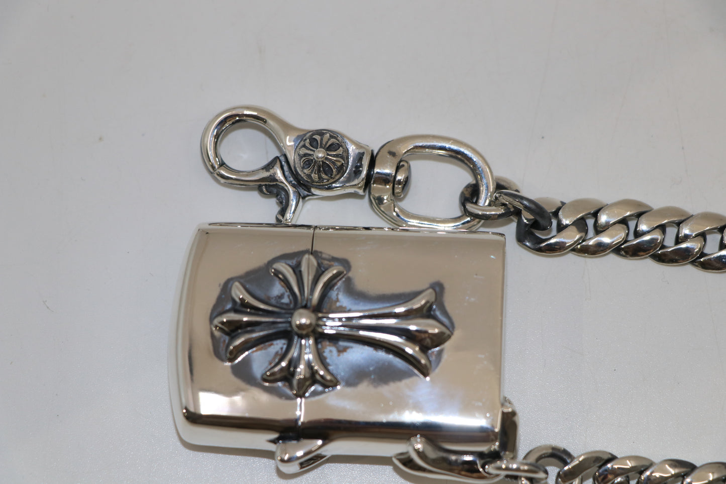 Chrome Hearts Zippo Wallet Chain 28”