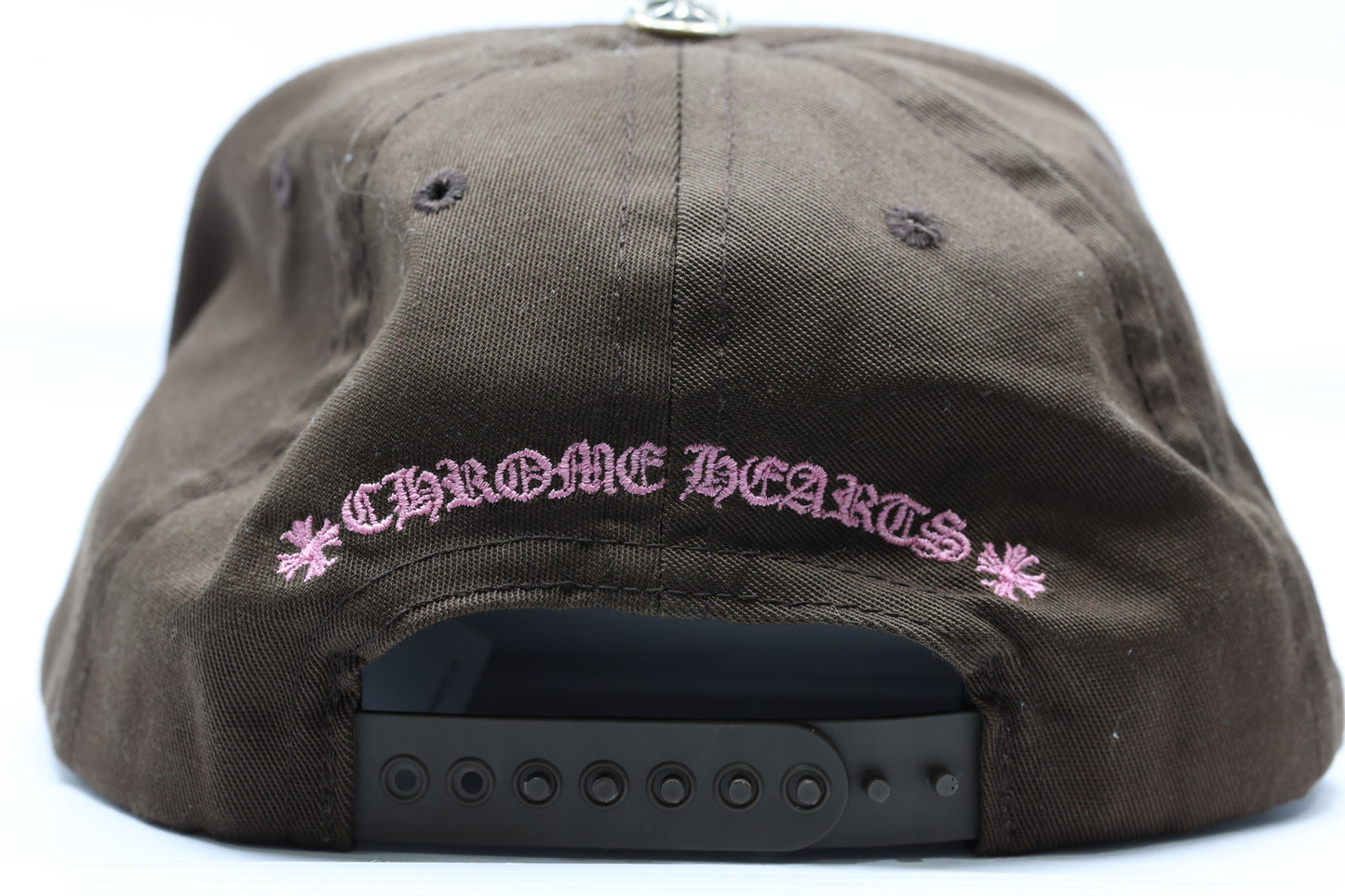 Chrome Hearts Brown & Pink CH Trucker Hat Snapback| AVNTGRDNY NYC