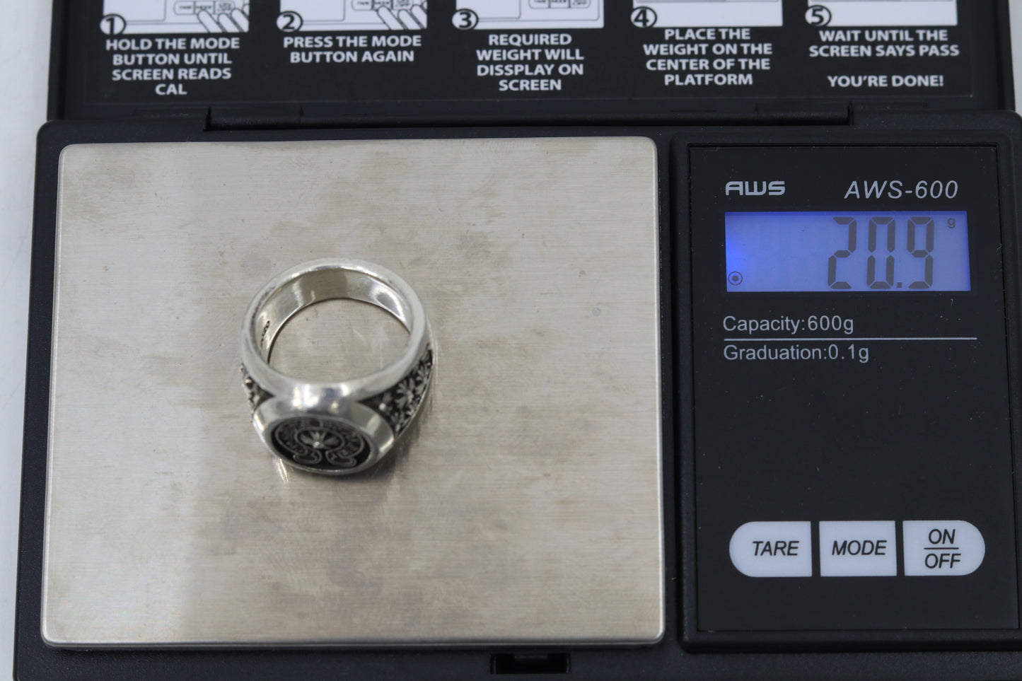 Chrome Hearts Horse Shoe Championship Ring Size 8