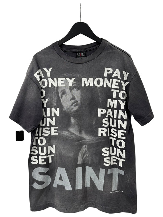 Saint Michael Pay Money to My Pain T-Shirt Size L