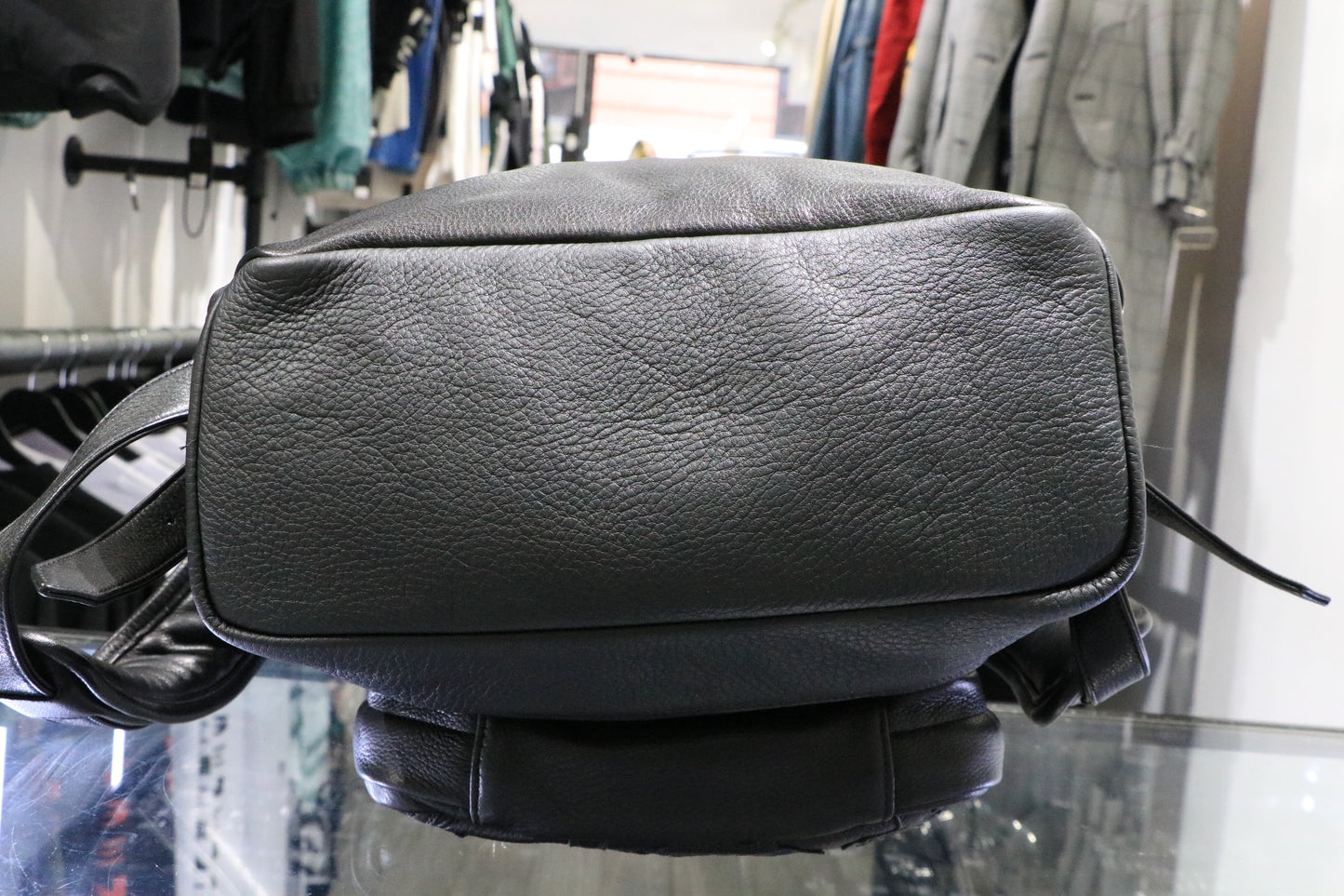 Chrome Hearts 7th Grade Black Leather Backpack Flooded Cross Patch | AVNTGRDNY NYC