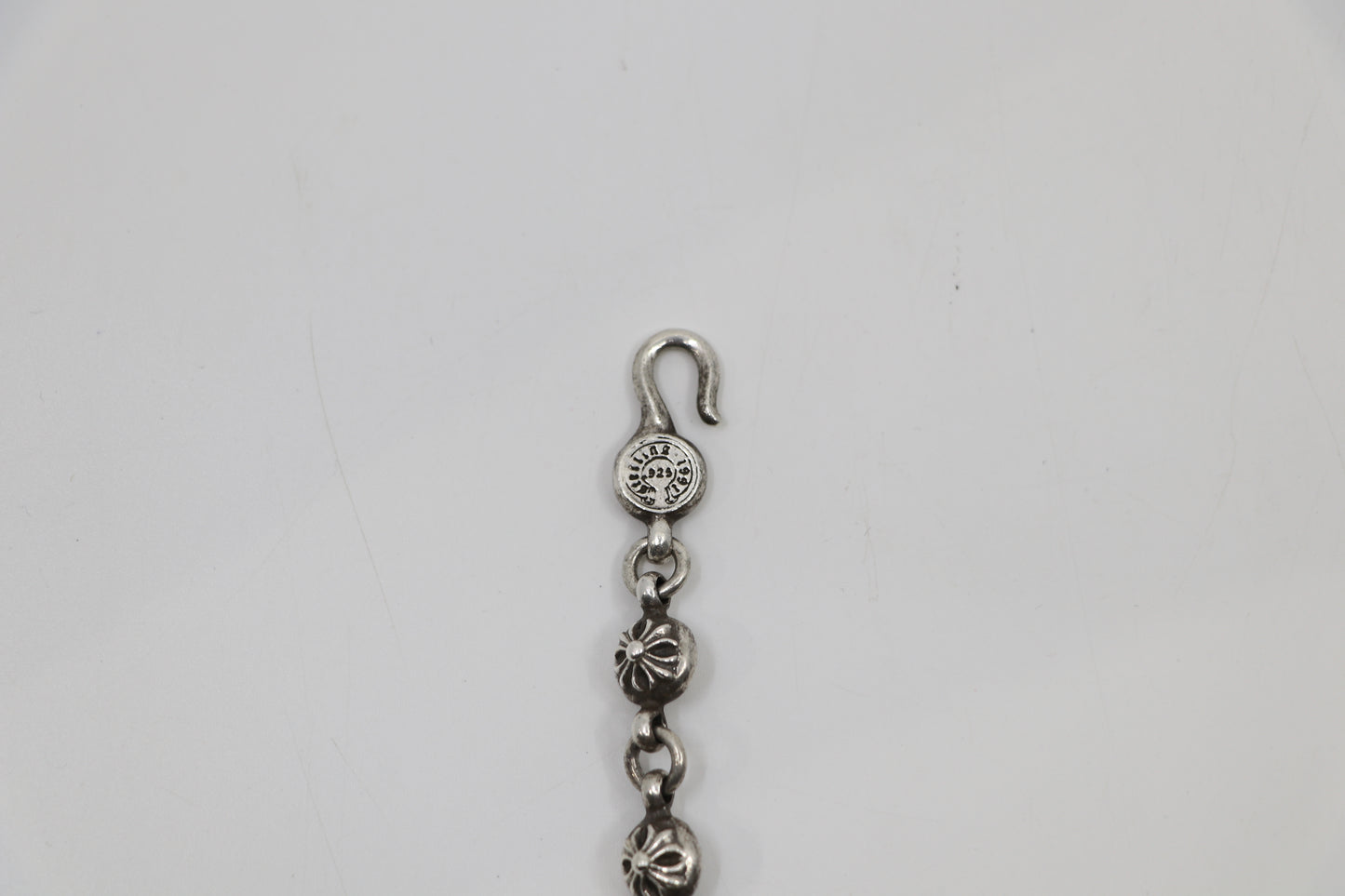 Chrome Hearts Cross Ball Chain with Multi Pendants Diamond Dagger, Cross, and Spade