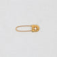 Chrome Hearts 22K Gold Safety Pin Earring Single Diamond| AVNTGRDNY NYC
