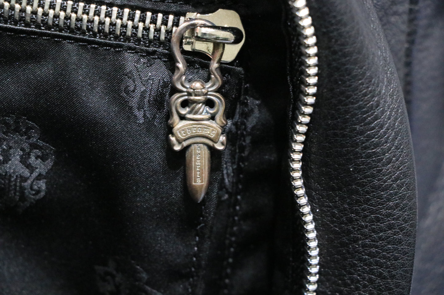 Chrome Hearts 7th Grade Black Leather Backpack Flooded Cross Patch | AVNTGRDNY NYC