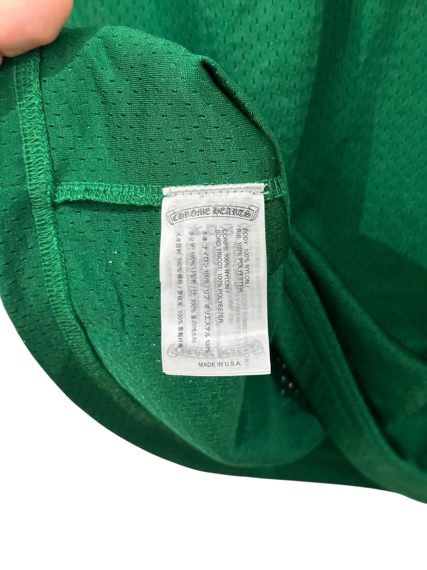 Chrome Hearts Stadium Mesh Jersey Green Size L