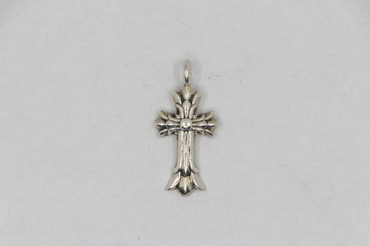Chrome Hearts Double Cross Charm Silver| AVNTGRDNY NYC