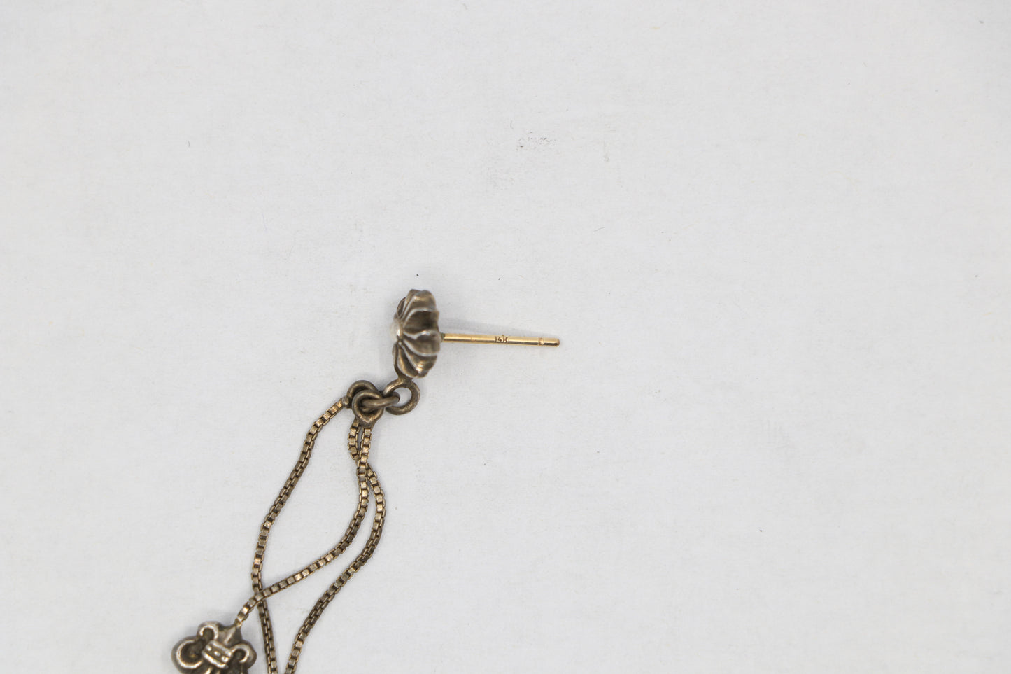 Chrome Hearts Jojo Drop Earring Silver Pre-Owned Good Condition | AVNTGRDNY NYC