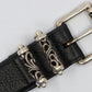 Chrome Hearts 3 Piece Roller Belt Size 32 Leather & Sterling Silver | AVNTGRDNY NYC
