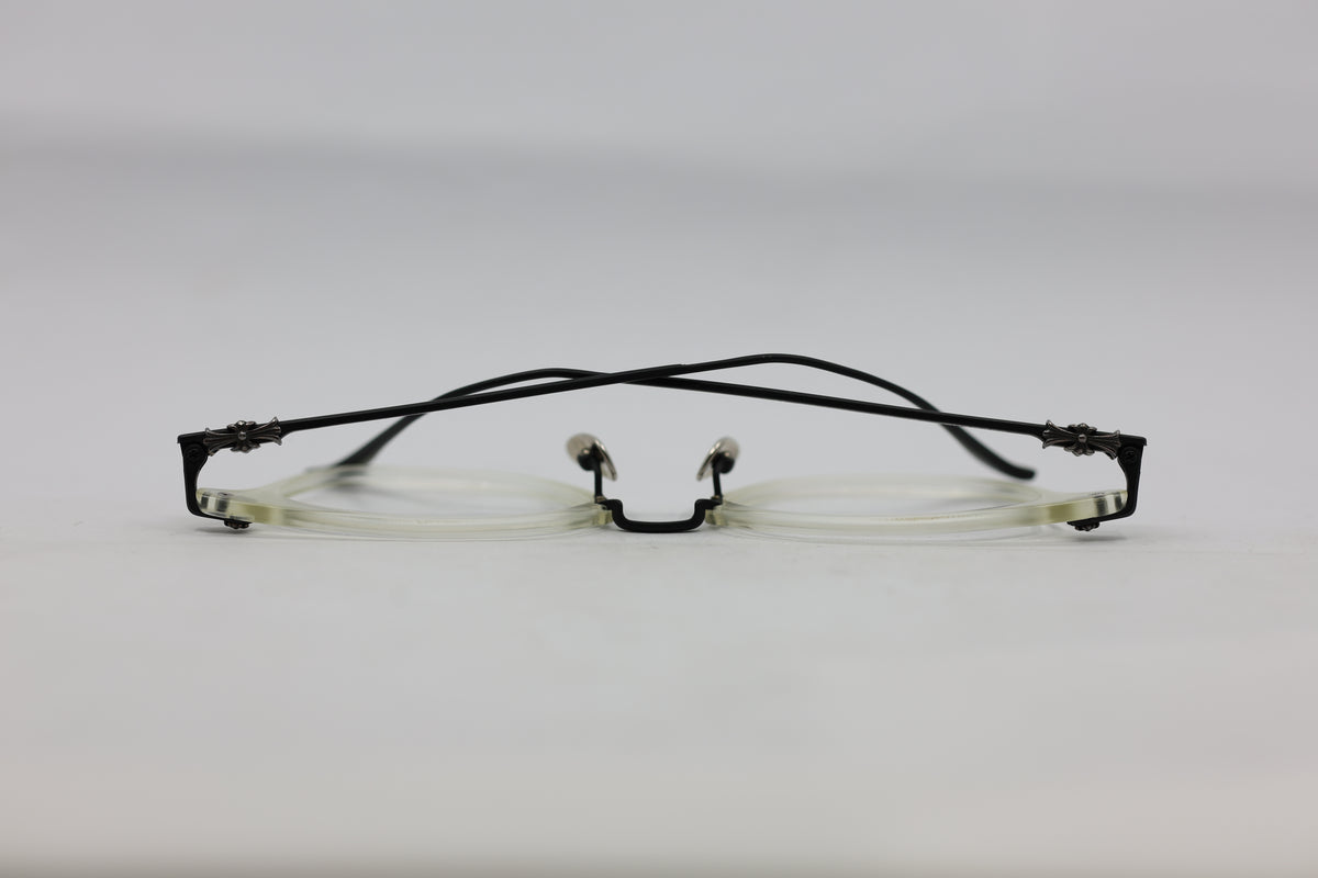 Chrome Hearts Shagass Clear Glasses Frames Only | AVNTGRDNY NYC