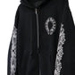 Chrome Hearts Floral Horseshoe Thermal Zip Up Black Size S | AVNTGRDNY NYC