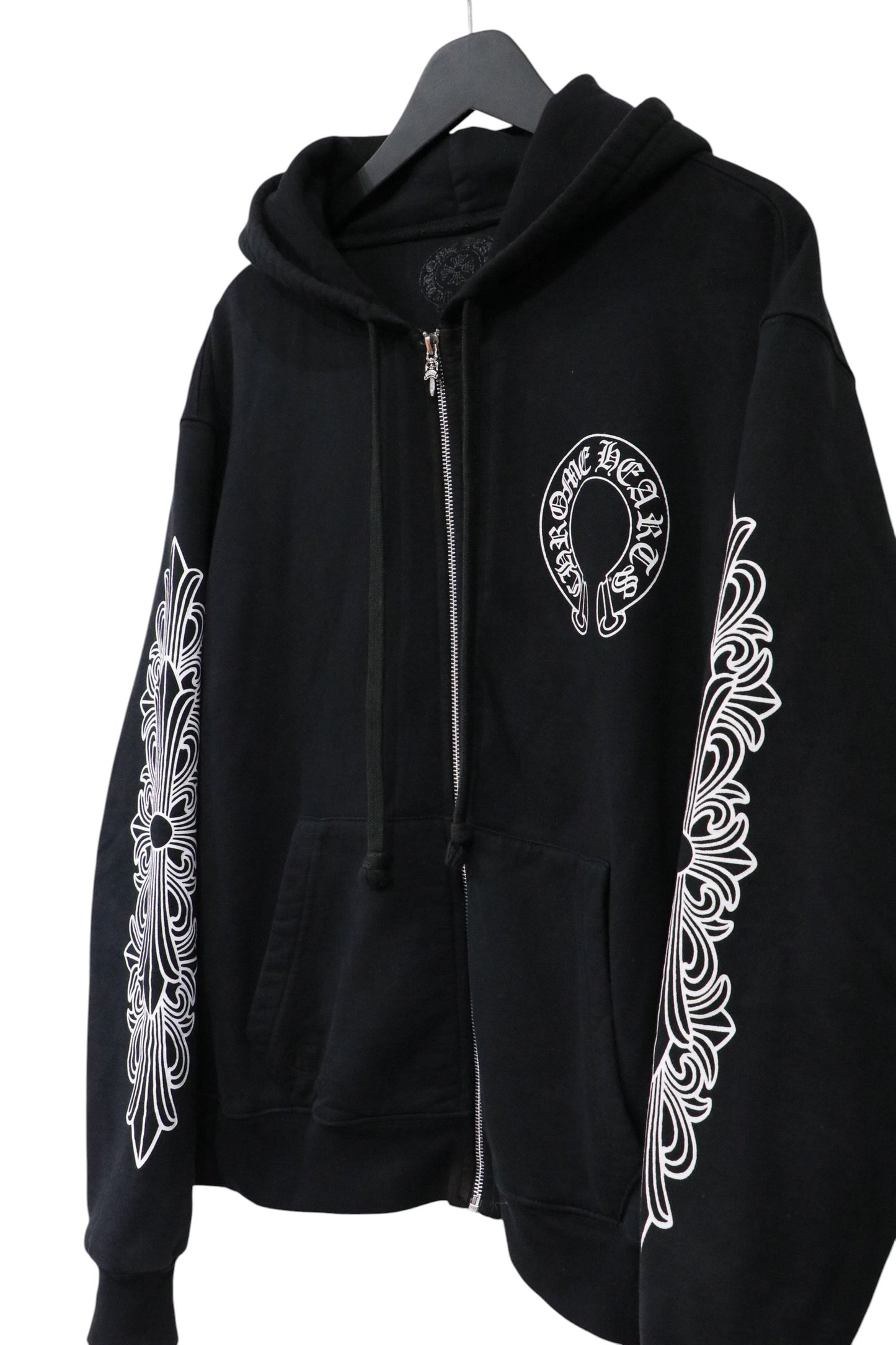 Chrome Hearts Floral Horseshoe Thermal Zip Up Black Size S | AVNTGRDNY NYC