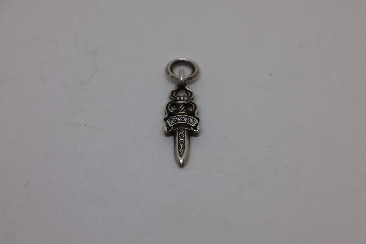 Chrome Hearts #5 Dagger Pendant with Pavé Diamonds | AVNTGRDNY NYC