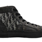 Dior B23 Hightop Oblique Sneaker Black Size 44