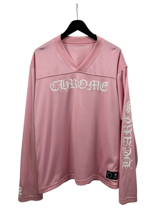 Chrome Hearts Love You Pink Mesh Jersey Size M