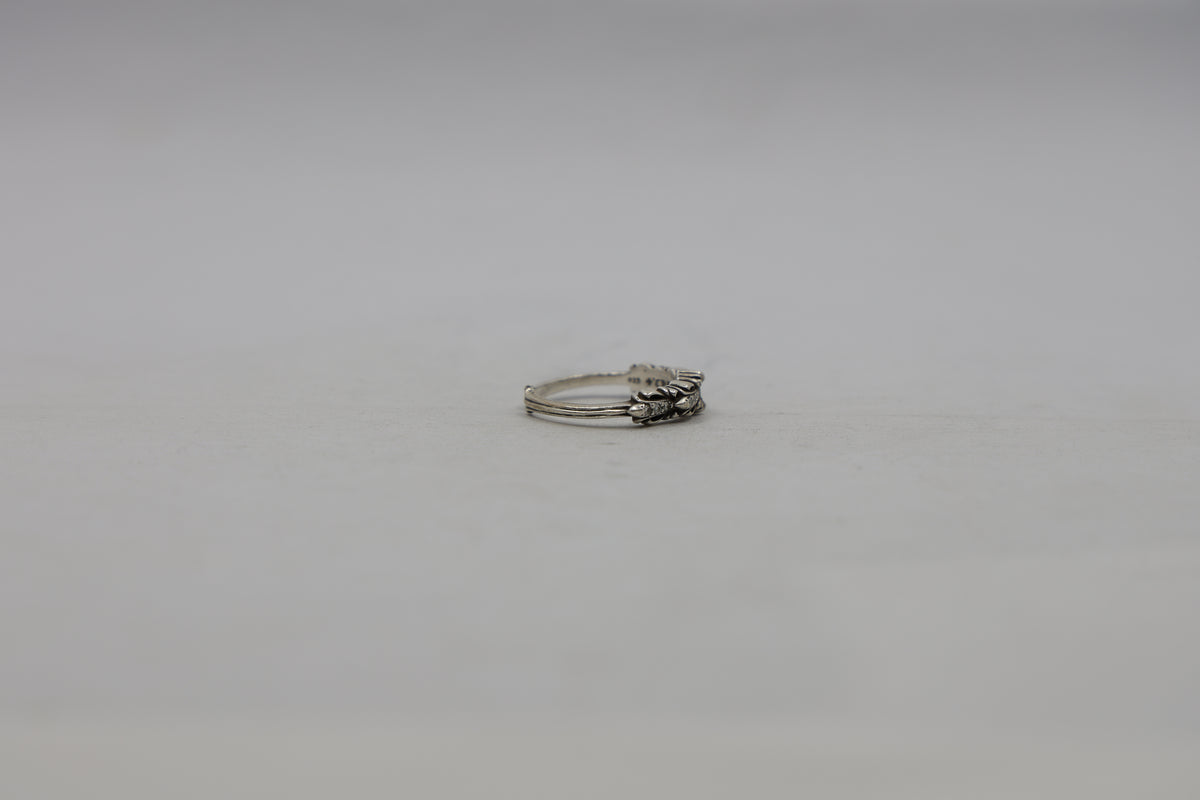 Chrome Hearts Baby Double Floral Ring Size 10 Pre-Owned Fair Condition | AVNTGRDNY NYC