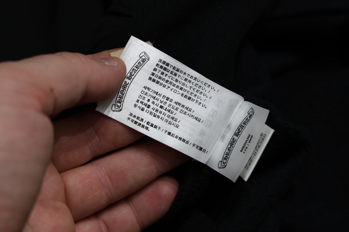 Chrome Hearts Online Exclusive Black on Black Pullover Hoodie Size M New | AVNTGRDNY NYC