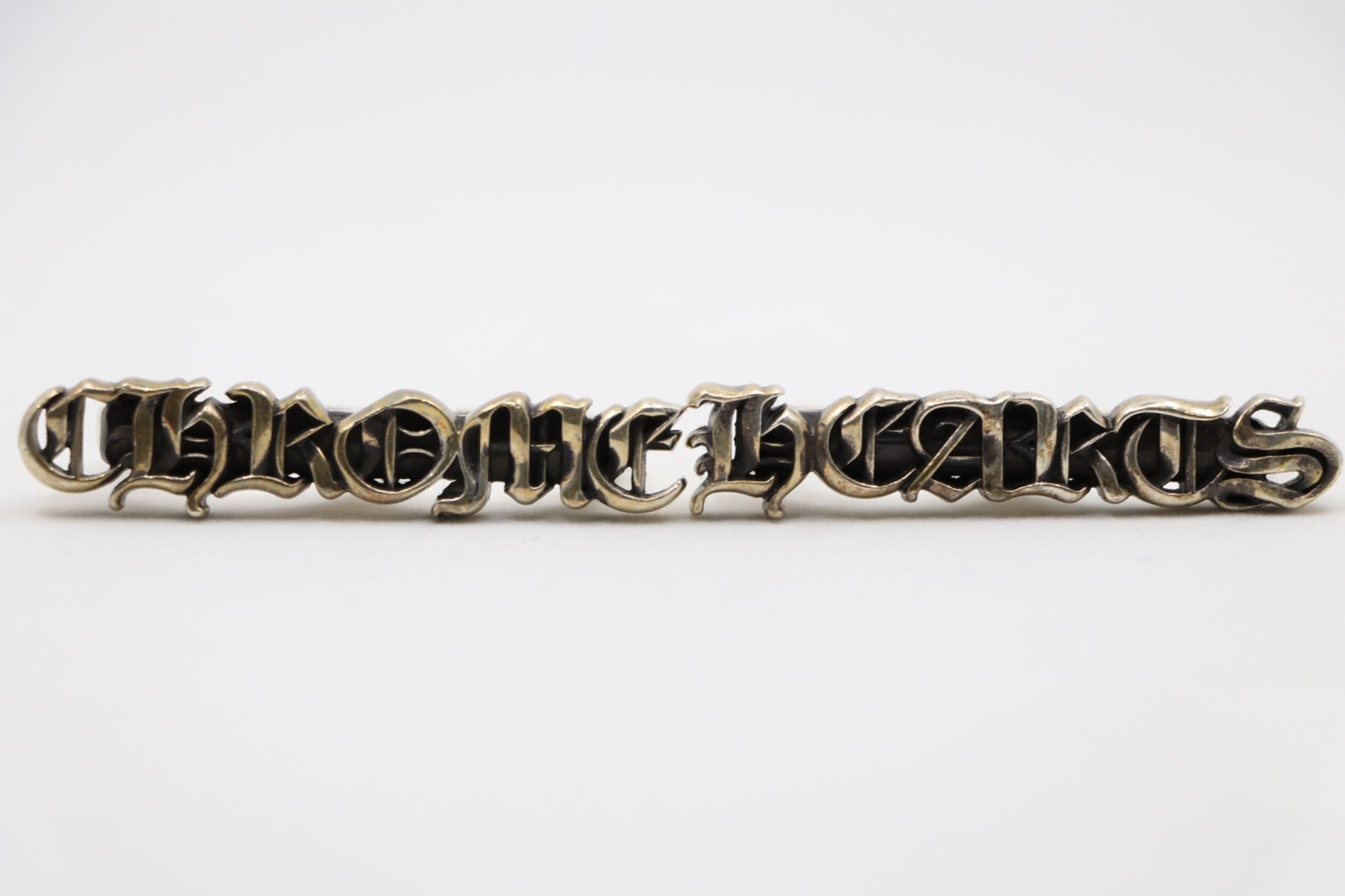 Chrome Hearts .925 sterling silver two finger spell out rings